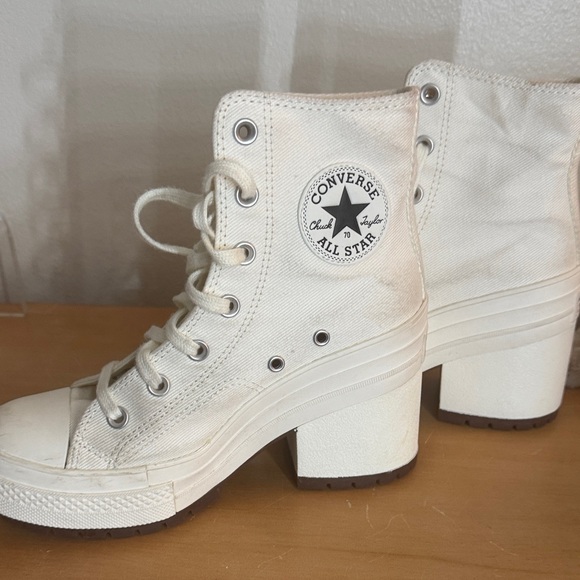 Converse Shoes - Converse Women's Cream Heeled Boots